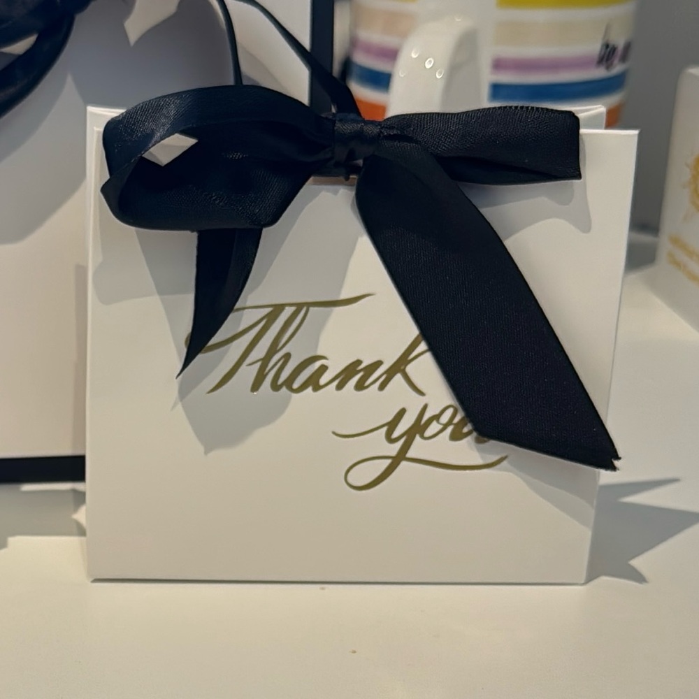 Elegant Thank You Gift Box with Ribbon